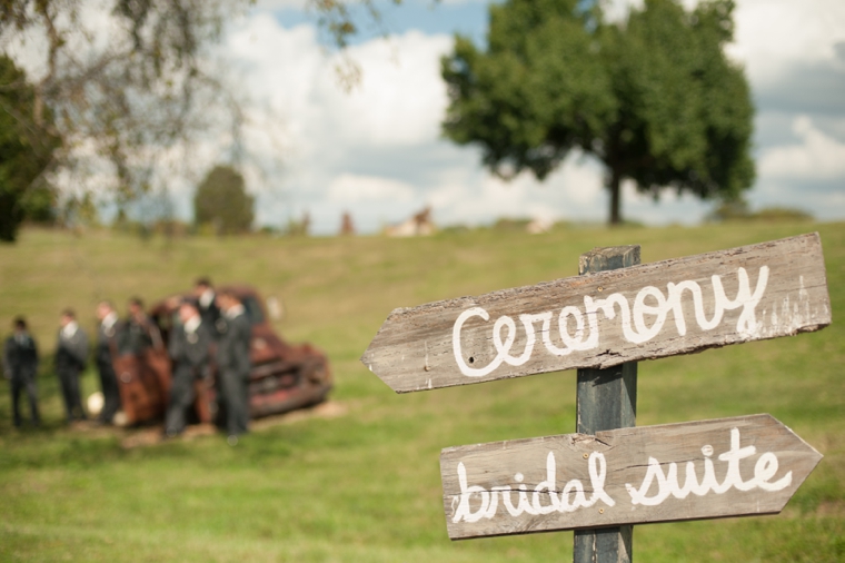 Orange & Cornflower Blue Tennessee Wedding via TheELD.com