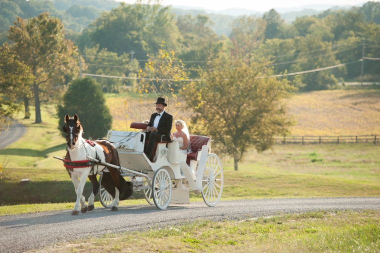 Orange & Cornflower Blue Tennessee Wedding via TheELD.com