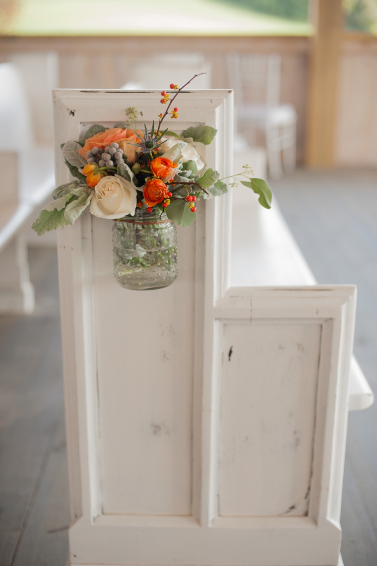 Orange & Cornflower Blue Tennessee Wedding via TheELD.com