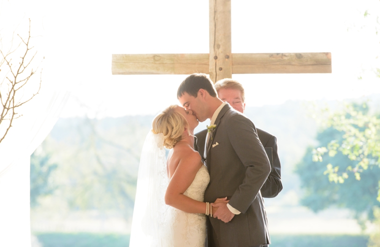 Orange & Cornflower Blue Tennessee Wedding via TheELD.com