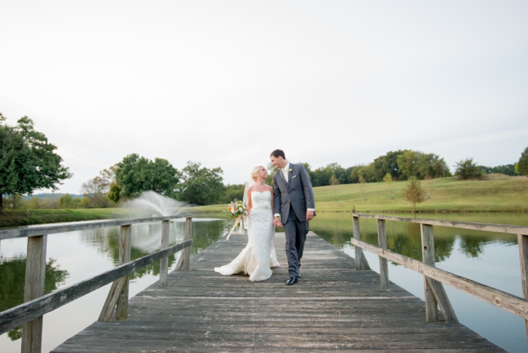 Orange & Cornflower Blue Tennessee Wedding via TheELD.com