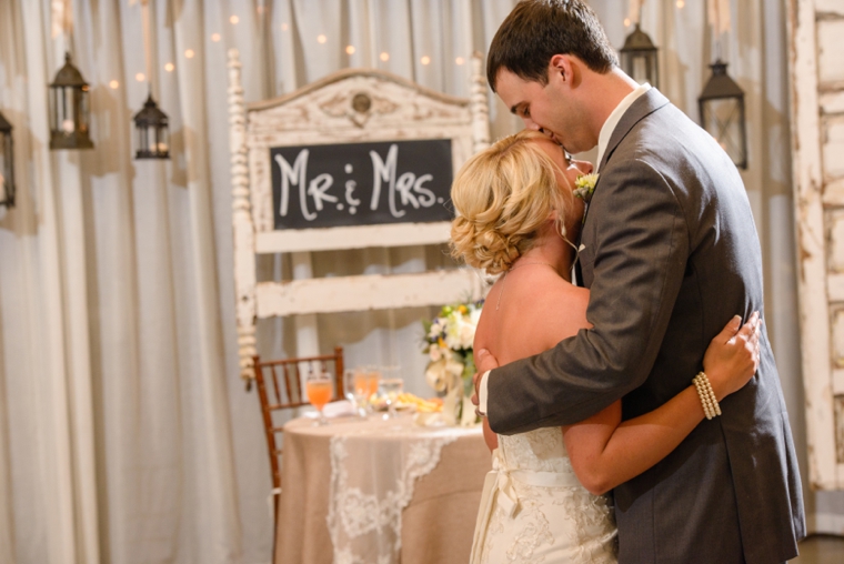 Orange & Cornflower Blue Tennessee Wedding via TheELD.com