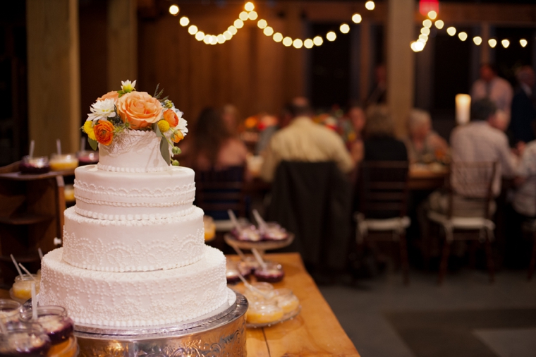 Orange & Cornflower Blue Tennessee Wedding via TheELD.com