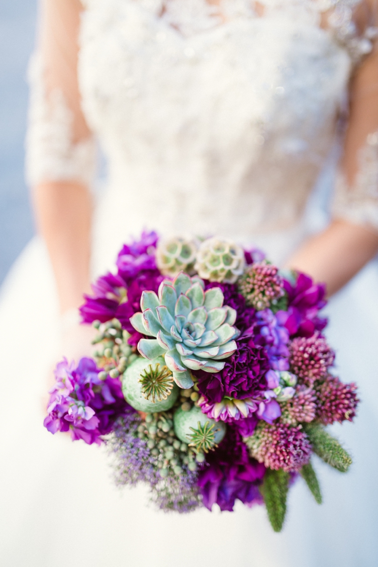 Purple & Chic Nature Inspired Wedding via TheELD.com