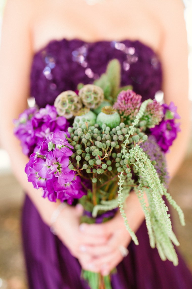 Purple & Chic Nature Inspired Wedding via TheELD.com