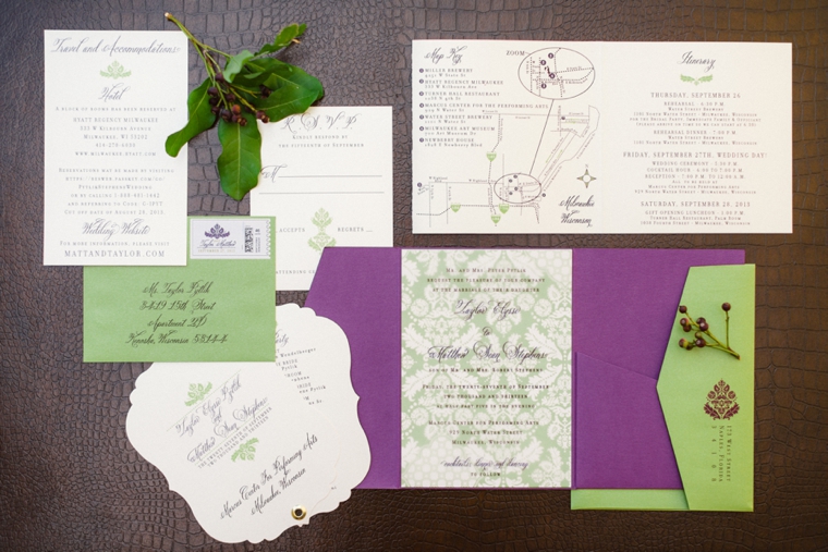 Purple & Chic Nature Inspired Wedding via TheELD.com