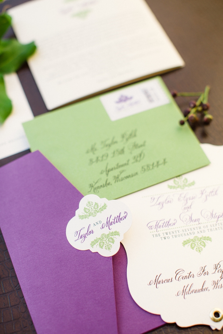 Purple & Chic Nature Inspired Wedding via TheELD.com