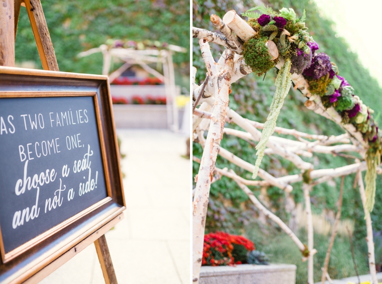 Purple & Chic Nature Inspired Wedding via TheELD.com