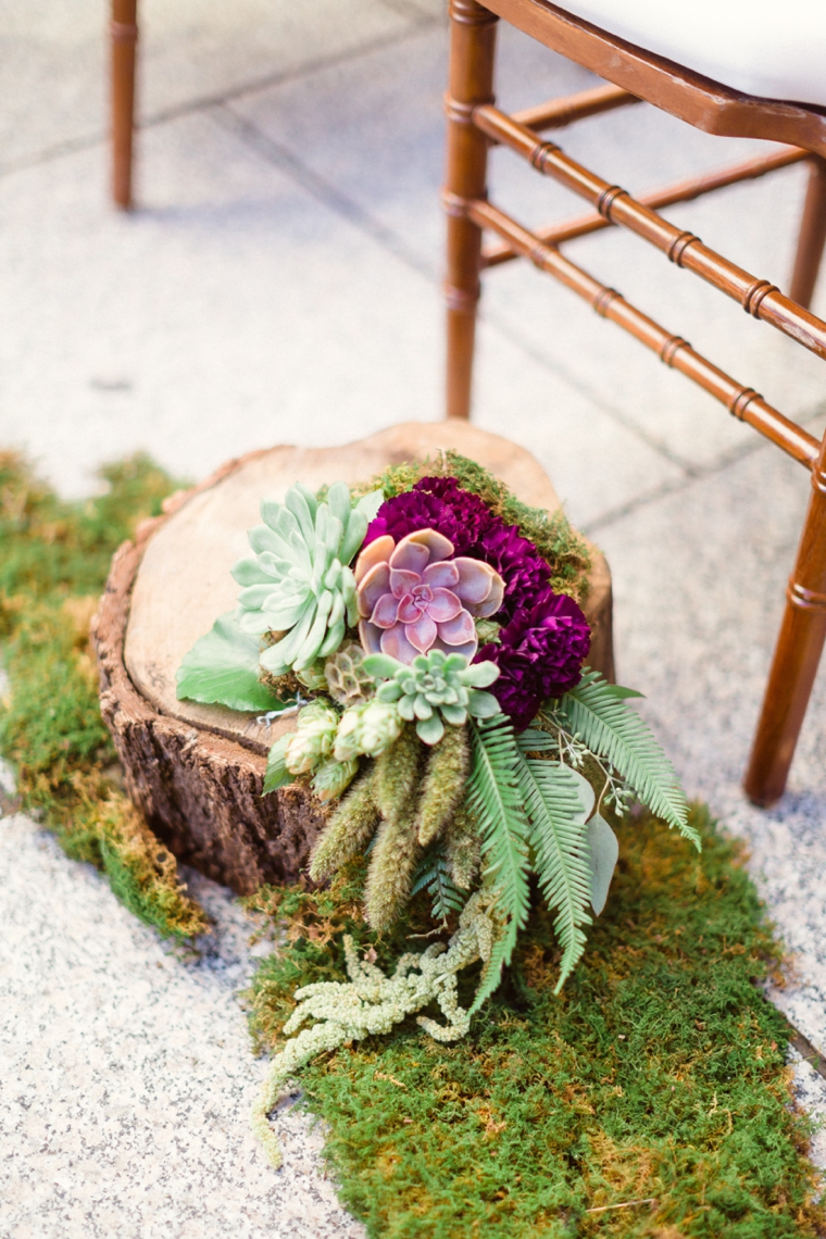 Purple & Chic Nature Inspired Wedding via TheELD.com