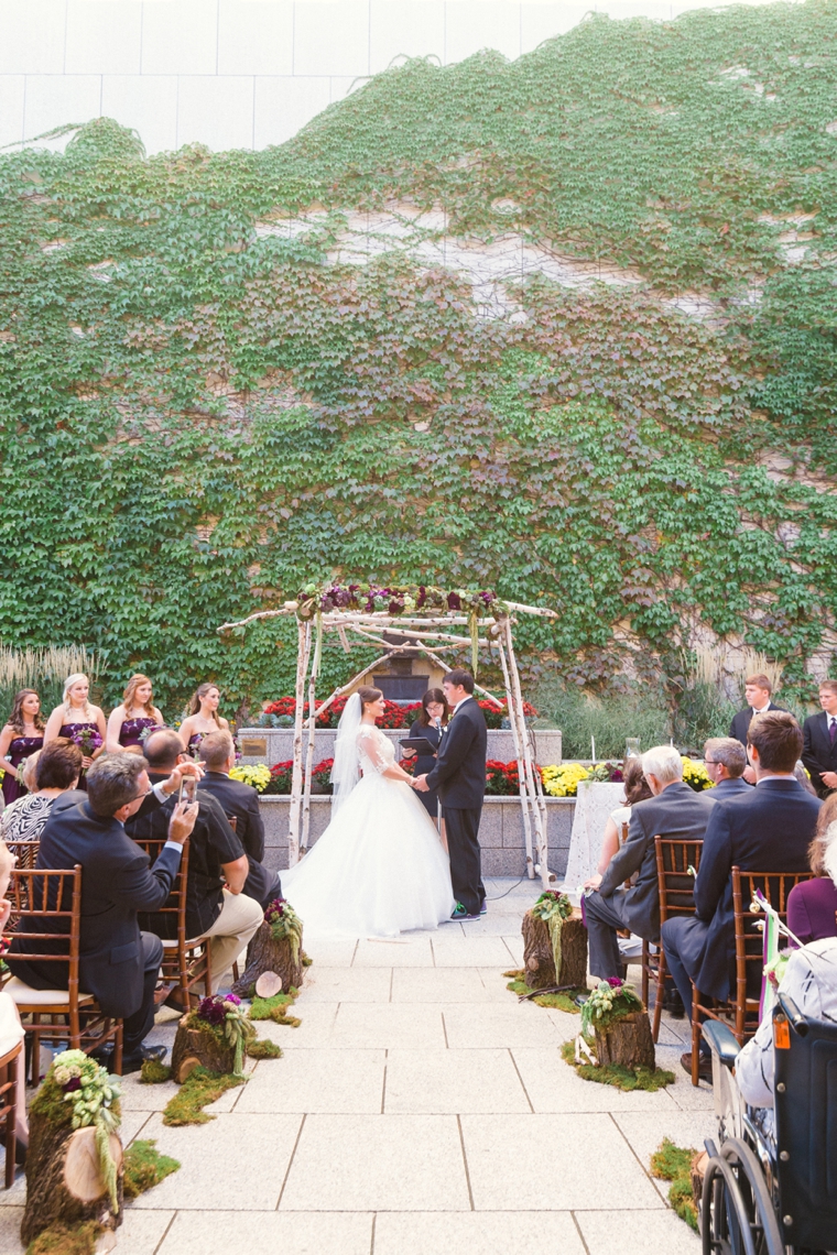 Purple & Chic Nature Inspired Wedding via TheELD.com