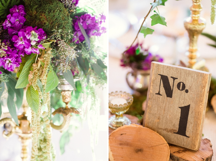 Purple & Chic Nature Inspired Wedding via TheELD.com