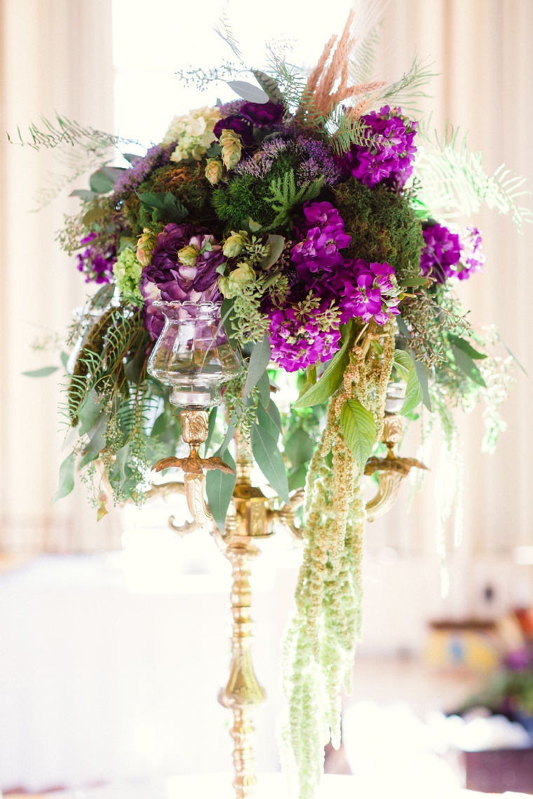 Purple & Chic Nature Inspired Wedding via TheELD.com