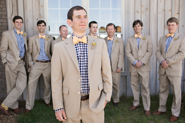 Rustic Yellow and Navy South Carolina Wedding via TheELD.com