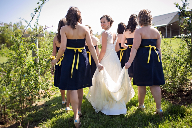Rustic Yellow and Navy South Carolina Wedding via TheELD.com