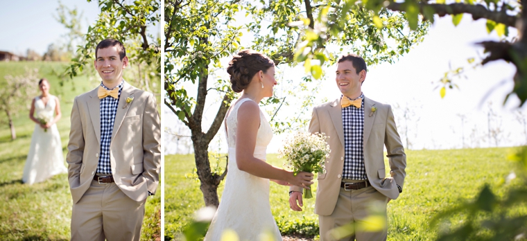 Rustic Yellow and Navy South Carolina Wedding via TheELD.com