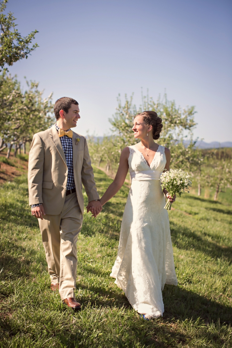 Rustic Yellow and Navy South Carolina Wedding via TheELD.com