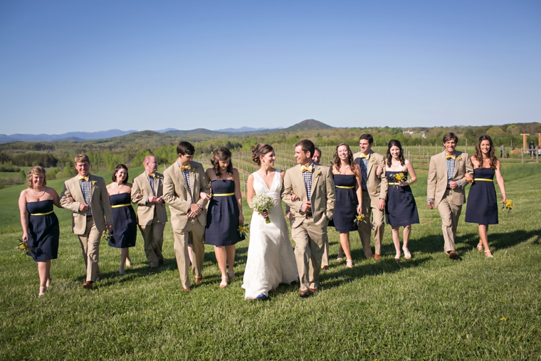 Rustic Yellow and Navy South Carolina Wedding via TheELD.com