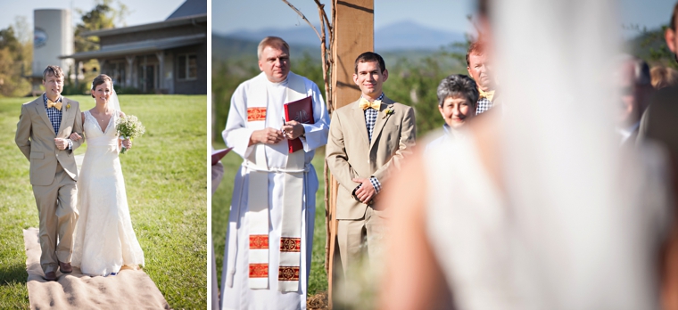 Rustic Yellow and Navy South Carolina Wedding via TheELD.com