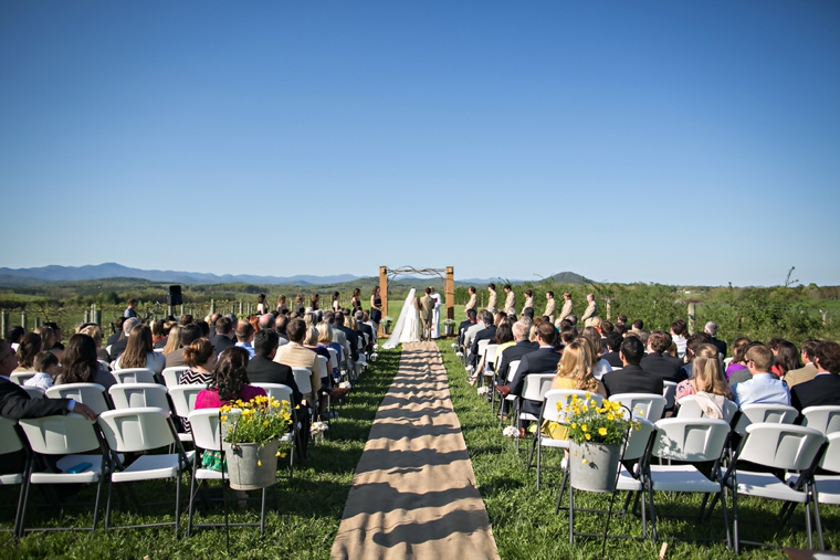 Rustic Yellow and Navy South Carolina Wedding via TheELD.com