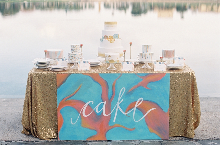 Vibrant Watercolor Engagement Party Inspiration via TheELD.com