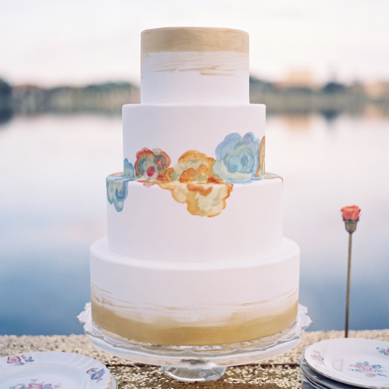 Vibrant Watercolor Engagement Party Inspiration via TheELD.com