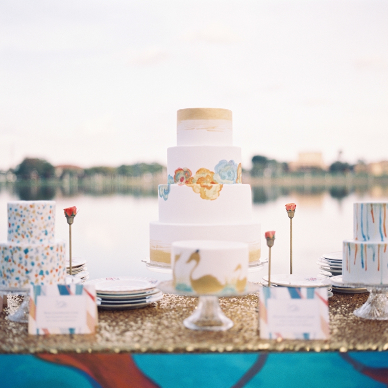 Vibrant Watercolor Engagement Party Inspiration via TheELD.com