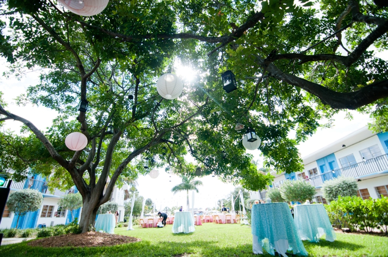 Coral & Blue Vintage Eclectic Florida Wedding via TheELD.com