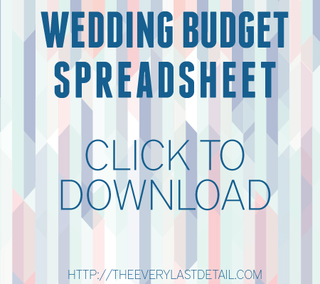 Wedding Budget via TheELD.com