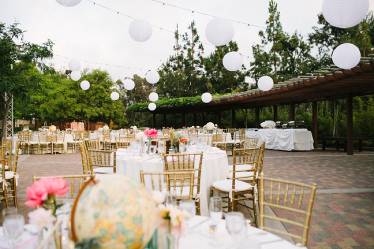 Blush & Vintage Travel Themed Wedding via TheELD.com