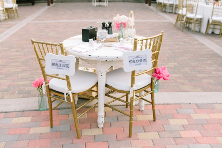 Blush & Vintage Travel Themed Wedding via TheELD.com