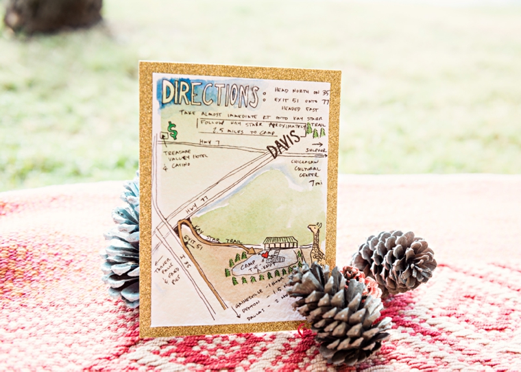 A Colorful Summer Camp Themed Wedding via TheELD.com