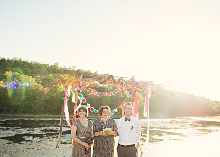 A Colorful Summer Camp Themed Wedding via TheELD.com