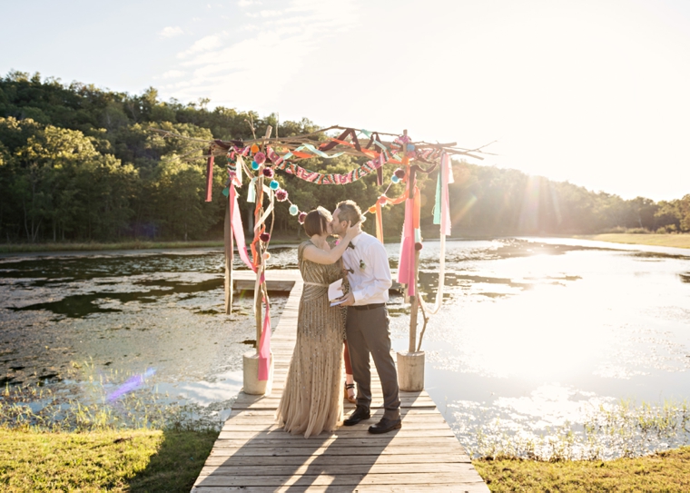 A Colorful Summer Camp Themed Wedding via TheELD.com