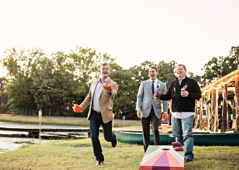 A Colorful Summer Camp Themed Wedding via TheELD.com