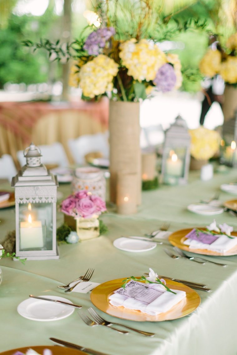 A Romantic Lavender and Yellow Wedding via TheELD.com