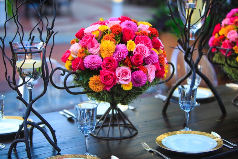 Colorful New Orleans Garden Wedding Inspiration via TheELD.com