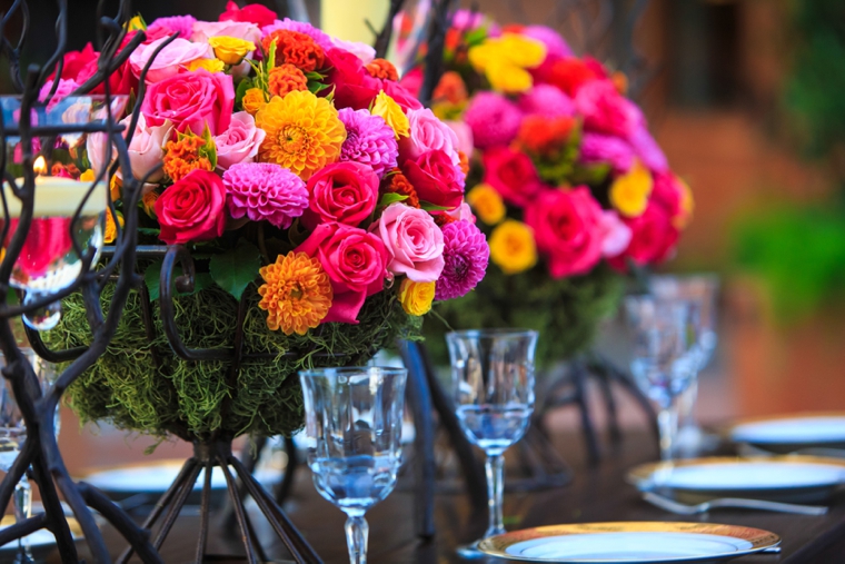 Colorful New Orleans Garden Wedding Inspiration via TheELD.com