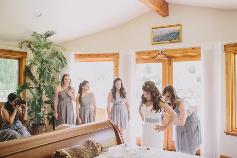 Elegant Gray and White Santa Ynez Wedding via TheELD.com