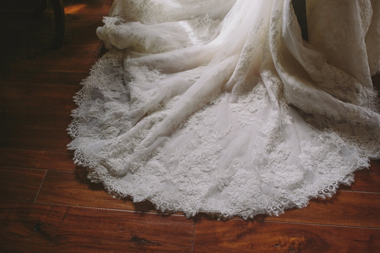Elegant Gray and White Santa Ynez Wedding via TheELD.com