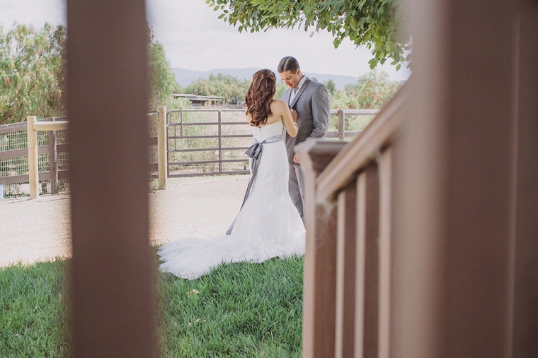 Elegant Gray and White Santa Ynez Wedding via TheELD.com