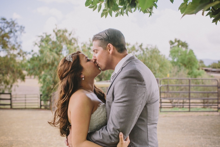 Elegant Gray and White Santa Ynez Wedding via TheELD.com