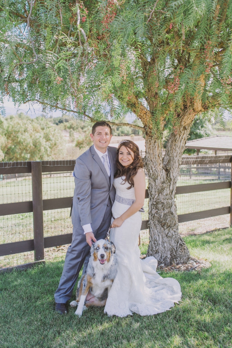 Elegant Gray and White Santa Ynez Wedding via TheELD.com