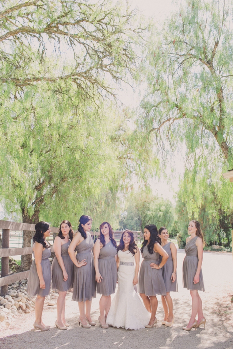 Elegant Gray and White Santa Ynez Wedding via TheELD.com