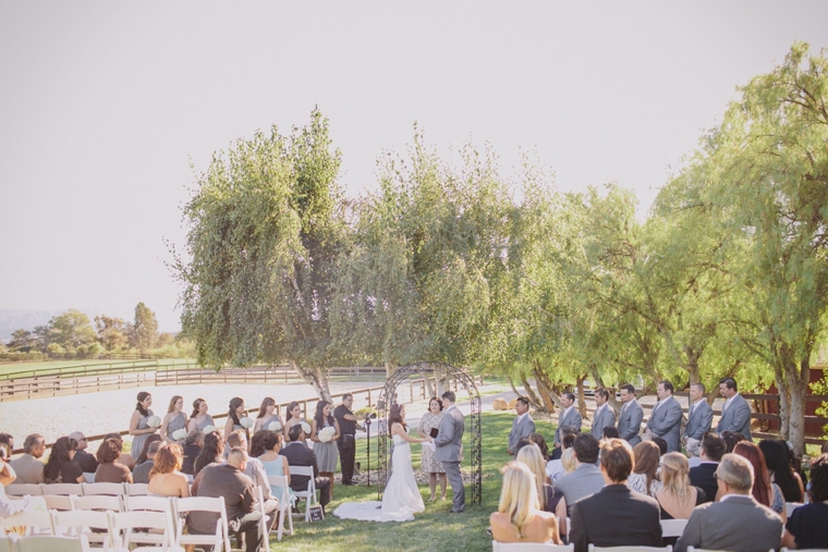 Elegant Gray and White Santa Ynez Wedding via TheELD.com