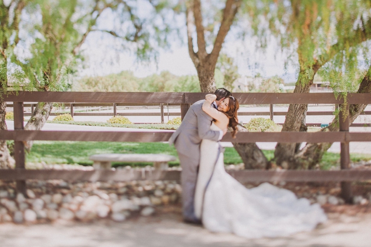 Elegant Gray and White Santa Ynez Wedding via TheELD.com