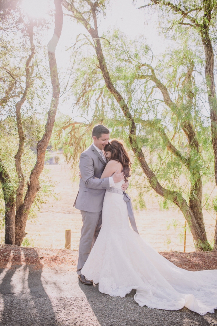 Elegant Gray and White Santa Ynez Wedding via TheELD.com