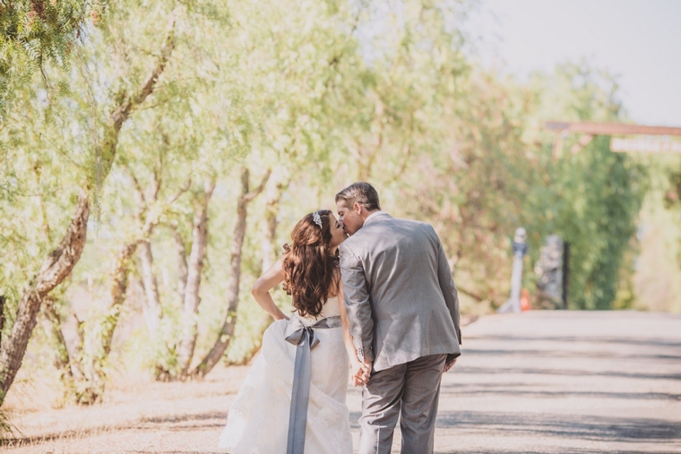 Elegant Gray and White Santa Ynez Wedding via TheELD.com