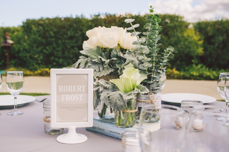 Elegant Gray and White Santa Ynez Wedding via TheELD.com