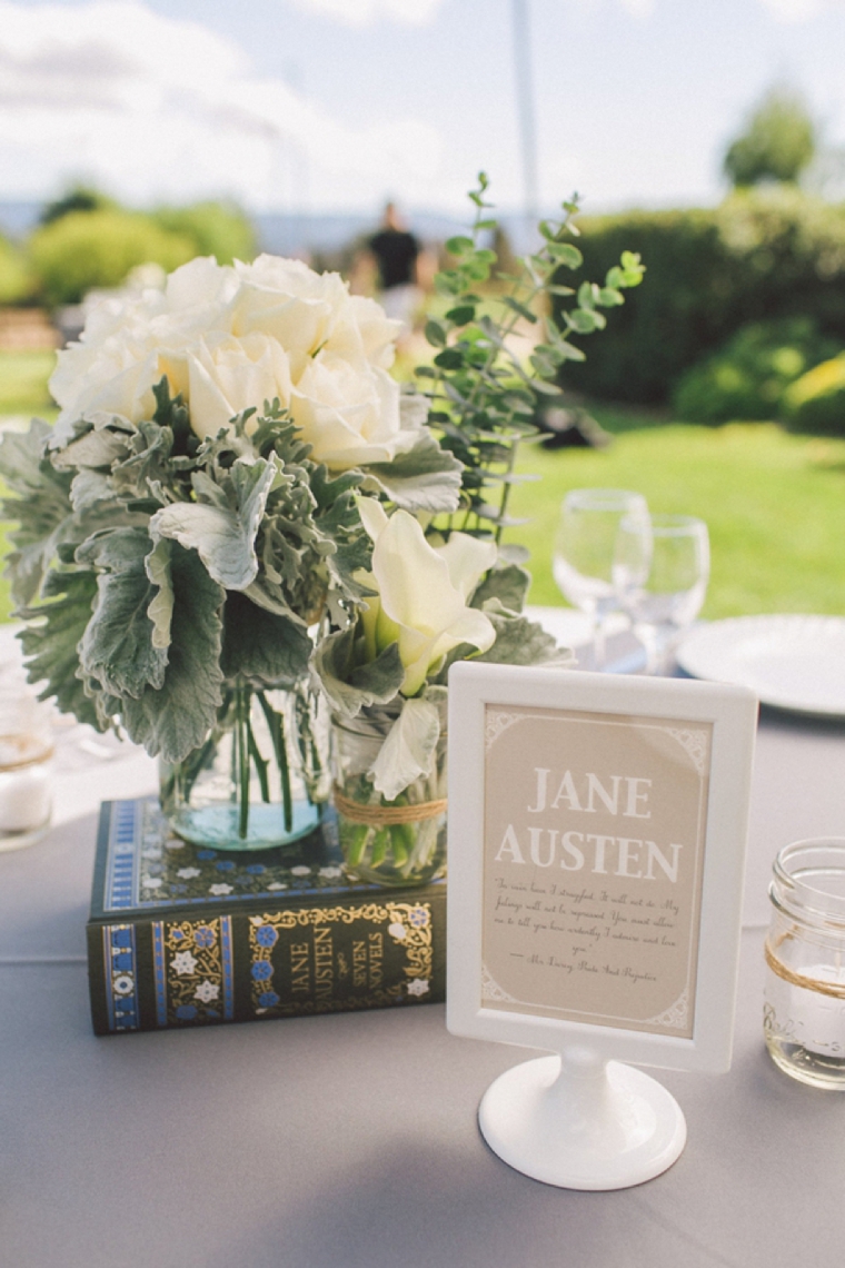 Elegant Gray and White Santa Ynez Wedding via TheELD.com