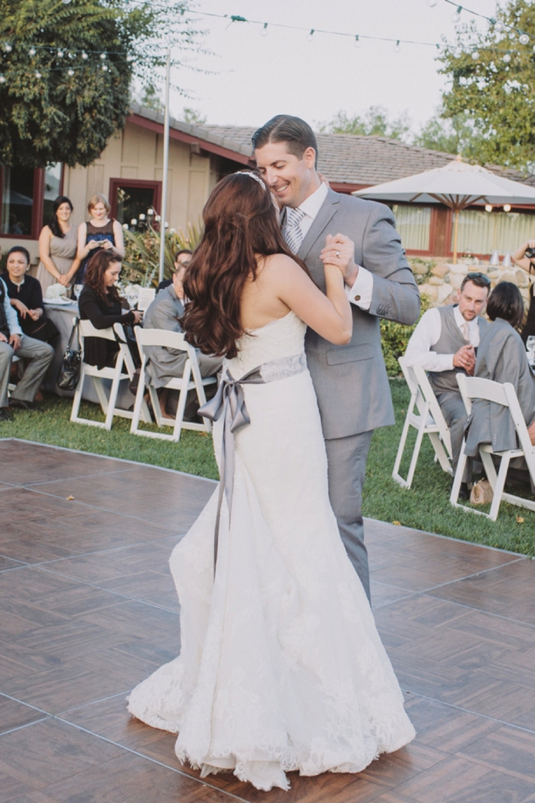 Elegant Gray and White Santa Ynez Wedding via TheELD.com